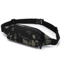 Noir Sports de plein air taille sac étanche Nylon Fanny Pack hommes femme poitrine sacs homme ceinture pochette voyage hanche sacs à main sac à bandoulière