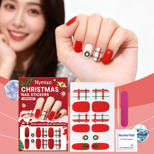 Set di <span class=keywords><strong>adesivi</strong></span> <span class=keywords><strong>per</strong></span> <span class=keywords><strong>unghie</strong></span> in gel morbido a tema natalizio Nymixa, un kit creativo e facile da applicare <span class=keywords><strong>per</strong></span> decorazioni <span class=keywords><strong>unghie</strong></span> fai da te <span class=keywords><strong>per</strong></span> le festività - Product Image 2