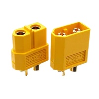 Conector de Montaje en PCB Amass Vertical XT60PB de 2 Pines, Macho y Hembra, XT60PB-M XT60PB-F, Conector de Soldadura XT60P, Adaptador de Placa