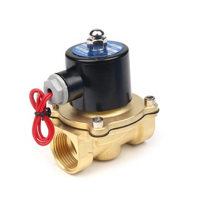 Prix de gros de l'électrovanne d'eau en laiton 2W160-15 1/2 ''vanne magnétique électrique en laiton normalement fermée