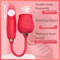 Vibrateur Rose OEM d'usine, multifréquence, à succion clitoridienne, masseur rotatif du point G, jouet sexuel en silicone pour femmes et couples