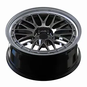 Hllwheels 20 Inch 5*112 Shiny Black Cars Rims Alloy 1-piece Forged Wheel Car Rim