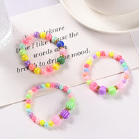 Dessin animé princesse fille verre perlé Bracelet pour enfants mignon bébé étudiant bijoux avec accessoires mode charme Style
