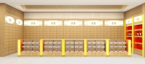 Comptoir de présentation en bois robuste et écologique pour la médecine chinoise 2026, armoire de rangement personnalisée, vitrine en verre pour pharmacie TCM, clinique, magasin - Product Image 6
