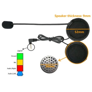 Accesorios para Auriculares Bluetooth para Motocicleta, Micrófono para Auriculares para <span class=keywords><strong>Intercomunicador</strong></span> de Casco de Motocicleta <span class=keywords><strong>V4</strong></span>/V6 (Conector de 3.5 mm) - Product Image 5