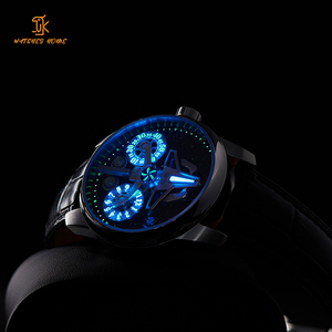 Reloj OEM con Logotipo Personalizado, Diseño Luminoso de Nave Espacial, Reloj de Pulsera Mecánico Automático de Lujo con Hora Saltante, Fabricantes de Alta Calidad - Product Image 3