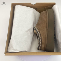 Sepatu Bot Ankle Wanita Desainer 2026, Bahan Suede Anti-Selip, Bernapas, dengan Bulu di Ujungnya, Termal untuk Musim Gugur dan Dingin