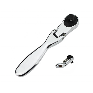 Mini clé à cliquet de 1/4 pouce, 72 dents, réversible, en acier au chrome-vanadium, avec douille et embout de tournevis, double tête - Product Image 2