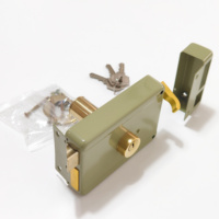 Home Door Safe Lock Hardware Security Night Latch Anti-Thief Door Rim Lock