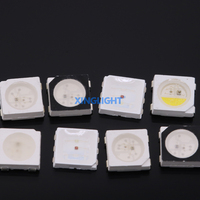 XINGLIGHT 12V WS2812B 5050 RGBWW LED Chip Adressable 5-en-1 RGB Blanc Froid Blanc Chaud 4-PLCC IC Intégré