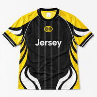 Maillot de football vintage au design original, uniforme personnalisé en polyester respirant, style rétro pour un look décontracté urbain