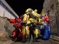 Transformador inflable para caminar, disfraz de Robot de coche para espectáculo de desfile callejero
