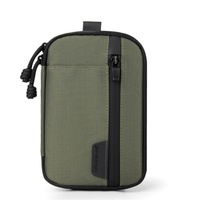 Pochette tactique EDC extérieure en nylon imperméable avec fermeture éclair pour cartes et outils, idéale pour le port quotidien et les portefeuilles