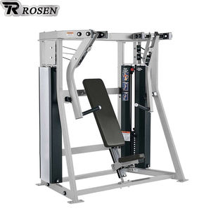 Equipo de gimnasio comercial ISO-Máquina de prensa de declinación lateral para entrenamiento de fuerza Martillo Fuente Pin Chest ajustable de fábrica - Product Image 2
