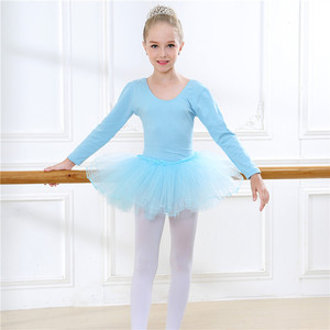 Leotardo de gimnasia de algodón <span class=keywords><strong>para</strong></span> niñas, vestido de Ballet de manga corta, leotardo de baile, <span class=keywords><strong>Ropa</strong></span> de baile de <span class=keywords><strong>bailarina</strong></span> - Product Image 2