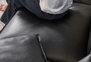 طقم أريكة جلدية عصرية إيطالية التصميم أريكة فاخرة مركبة لغرفة المعيشة أو الفندق أو الشقة - Product Image 2