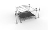 Audio line array actuación al aire libre evento concierto escenario truss
