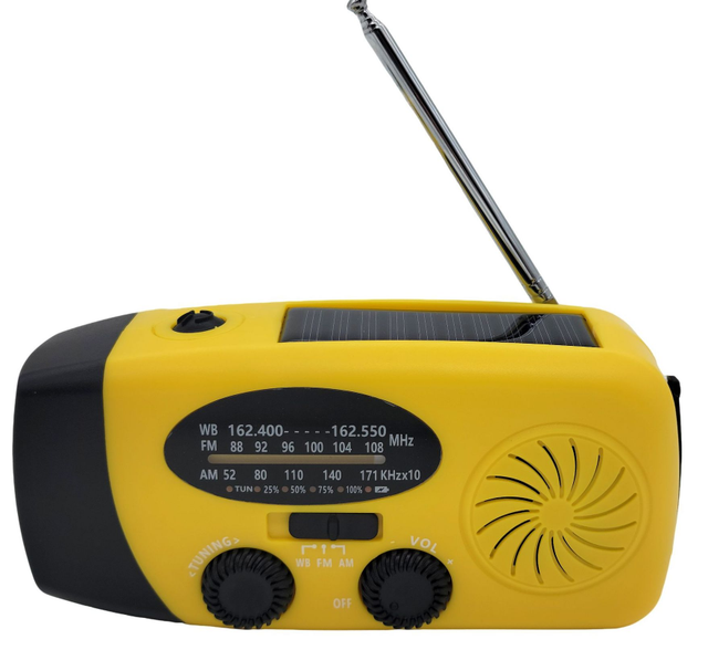 2000mah 5000mah 10000mah Emergency Solar Hand Crank Dynamo NOAA Portable Weather Radio With Flashlight and Cell Phone Charger