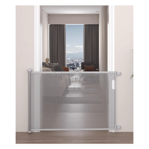 Barrière de sécurité rétractable en métal pour bébé, barrière d'<span class=keywords><strong>escalier</strong></span> pour bébé, clôture de sécurité pour enfant, barrière de sécurité rétractable, barrière de sécurité pour nourrisson - Product Image 6