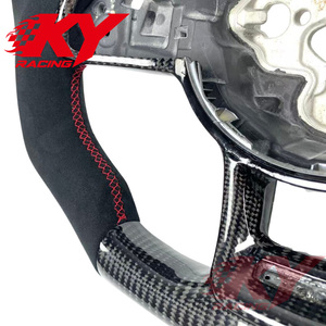Volant en fibre de carbone de style F1 personnalisé pour Volkswagen Mk7, compatible avec MK6 MK8 GTI Polo GTS R Golf 7 GTD Tiguan Scirocco GTS - Product Image 3