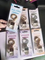 Diffuseur de parfum liquide suspendu pour voiture, type pendentif, en verre et bois, pour huiles essentielles, ornement d'aromathérapie, support de parfum