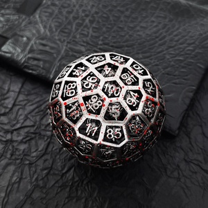 Merrycoo Tùy Chỉnh D & D Nhựa 100 Hai Mặt D60 D20 Dnd RPG Dungeons Và Dragons Quá Khổ Đa Diện Rồng Hollow D100 Kim Loại Dice <span class=keywords><strong>Set</strong></span> - Product Image 6