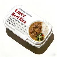 Kit de repas de riz micro-ondable de haute qualité aux saveurs multiples, repas auto-chauffants prêts à manger, riz instantané pour le déjeuner