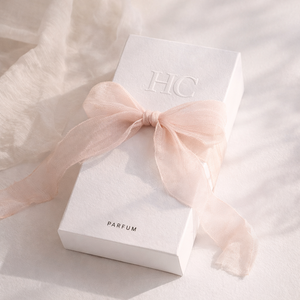 Boîte à parfum pliante personnalisée avec finition texture lin et languette à ruban pour emballage cadeau de détail - Product Image 4