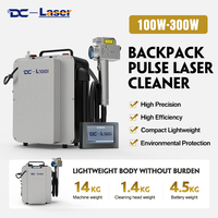 Dachuan DC Small Backpack Type Pulse 100w 200w Nettoyeur de sols portatif, Détachant de peinture et Détachant de rouille au laser pour la couche d'alumine