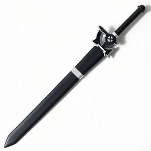 <span class=keywords><strong>Épée</strong></span> Elucidator de <span class=keywords><strong>Kirito</strong></span>, accessoire de cosplay non affûté, lame noire avec fourreau noir pour exposition - Product Image 5