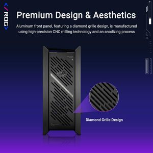 Boîtier PC Gamer Mid-Tower E-ATX ROG Strix Helios II GX601S Noir en Aluminium avec Panneaux Latéraux en Verre Trempé et Refroidissement par Air - Product Image 5