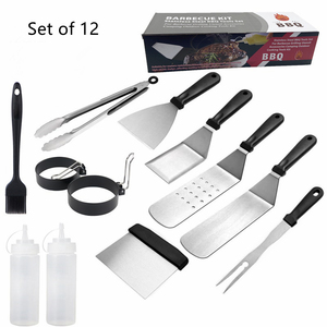 Offre Spéciale <span class=keywords><strong>kit</strong></span> de <span class=keywords><strong>barbecue</strong></span> ensemble de 15 outils de <span class=keywords><strong>barbecue</strong></span> en acier inoxydable ensemble de spatules portables de cuisson - Product Image 3