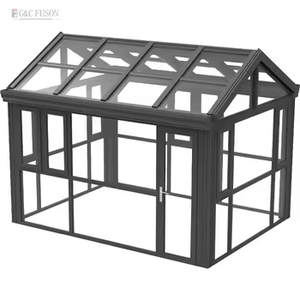 Fuson Nouvelle Mode Personnalisé 10X12 12X20 Autonome Low-E Maison en Verre 4 Saisons <span class=keywords><strong>Solarium</strong></span> Véranda en Aluminium Solaires - Product Image 2
