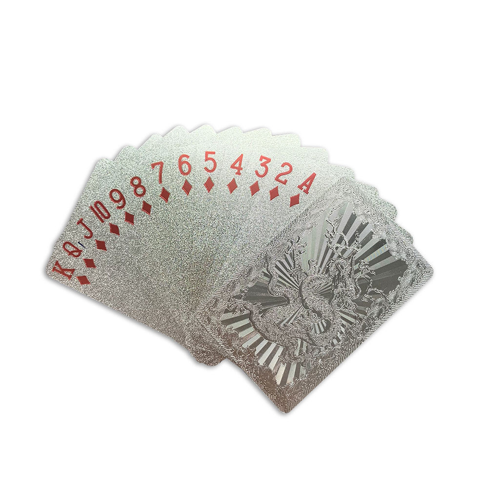 Silver foil playing card