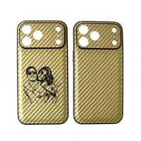 Funda para Teléfono con Grabado Láser de PU, Anti-desgaste, Anti-caídas, para iPhone 16 17 Pro Max, Diseño de Logotipo Personalizado, 6 Colores, Regalo Personalizado