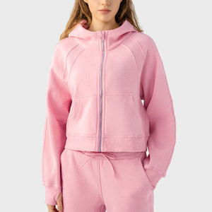 Usine Equine Personnalisé Femmes Full Zipper Hoodies Équitation Hiver Veste à Manches Longues avec Poches - Product Image 2