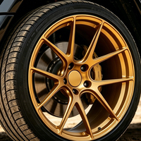 Llantas de Aleación de Aluminio Forjado Ligeras en Color Dorado para Autos, 18 19 20 21 22 Pulgadas, 5x112/5x120 5*114.3, para Mercedes, BMW, Audi