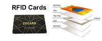 Tarjetas de Presentación Personalizadas de PVC en Blanco con NFC, Imprimibles, MIFARE Classic EV1 1k 13.56Mhz RFID, Acabado Negro Mate
