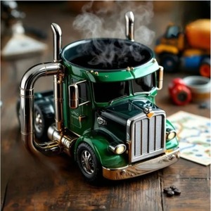 Nouveau produit transfrontalier : Tasses à café semi-camion en résine - Product Image 3