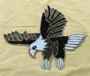 Parche de Pájaro Decorativo de Chenilla Hecho a Mano de Alta Calidad, Parche de Lentejuelas para Ropa, Bolsos, Vestidos, Parches Decorativos para Exportación - Product Image 2