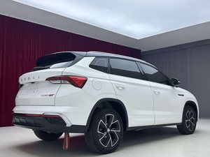 Skoda Kamiq GT 1.5L 2022 d'occasion haut de gamme, modèle premium, intérieur cuir foncé, conduite à gauche, automatique - Product Image 5
