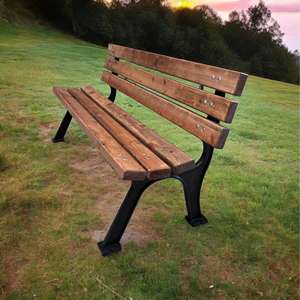 Banco de Patio de Aluminio Fundido Soylu Grup SGB-01 de 145 cm con Diseño Elegante, Banco de Mimbre, Muebles de Exterior - Product Image 2