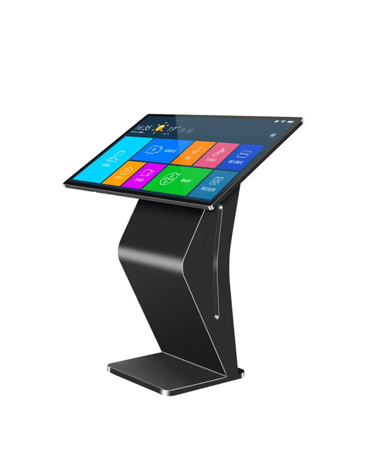 Indoor wall mounted digital menu board restaurant touch order screen wifi android self service ordering payment kiosk