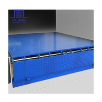 Niveleur de quai hydraulique en métal durable avec plateforme antidérapante à plaques damassées, taille de table personnalisable pour le secteur pharmaceutique