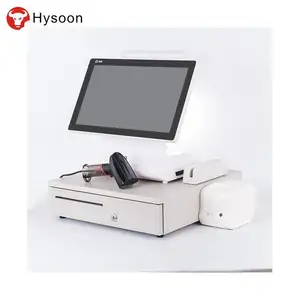 wholesale the best point of sale cash register 2 screen multi-touch computer windows 15.6 inch pos system with customer display