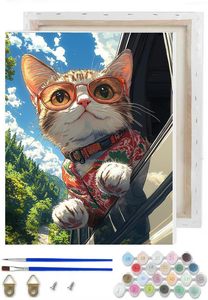 Kit de <span class=keywords><strong>Pintura</strong></span> por Números Personalizado <span class=keywords><strong>con</strong></span> Marco - Set de <span class=keywords><strong>Pintura</strong></span> por Números Personalizado, Kit Completo para Decoración de Paredes del Hogar - Product Image 2