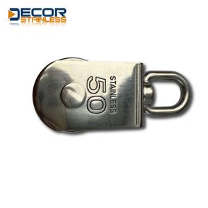 مجموعة دوارة من الفولاذ المقاوم للصدأ البحرية الثقيلة ، كتلة بكرة واحدة ، كتلة سلسلة 50 يخت ، معدات قارب - Product Image 2