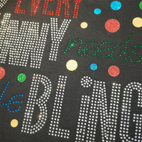 Conception personnalisée Logo Motifs en cristal pour T-Shirts Vêtements Sweat à capuche Bling Sheet Rhinestone