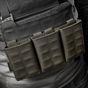 Étuis tactiques triples légers en nylon camouflage Emersongear pour chargeurs 5.56, pochettes de tir à dégagement rapide - Product Image 4