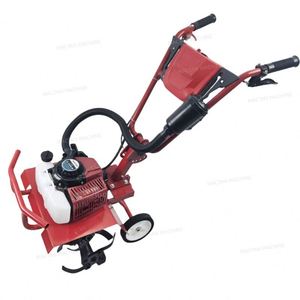 Mini Motocultor Agrícola de Ruedas con Motor de Gasolina, Usado, para Desmalezar y Cavar Zanjas - Product Image 1